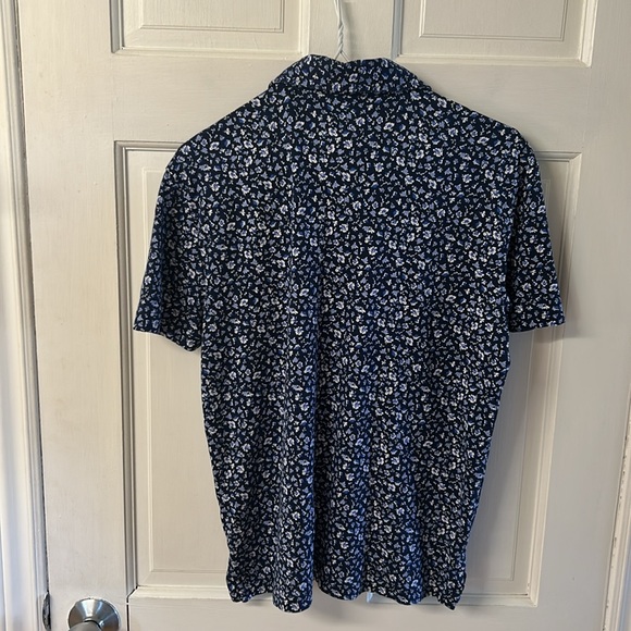 Polo by Ralph Lauren custom slim fit blue floral polo shirt men’s size S - Picture 6 of 14